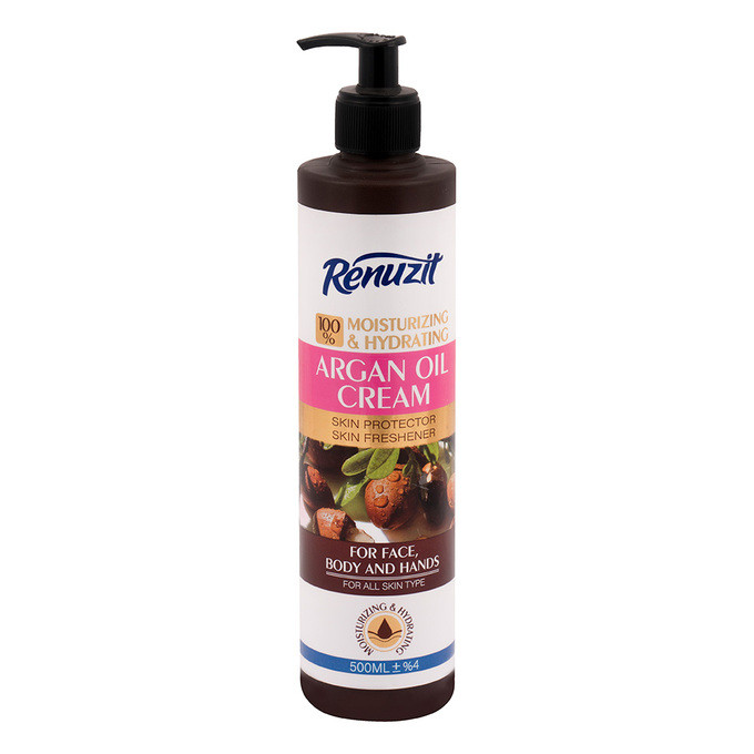 کرم آبرسان و مرطوب کننده پمپی حاوی روغن آرگان 500میل
