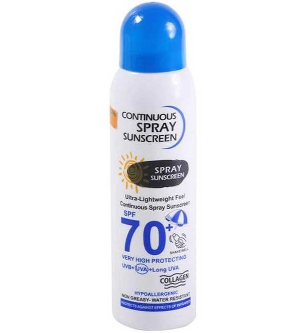 اسپری ضد آفتاب وکالی SPF 70 حجم 230 میلی لیتر