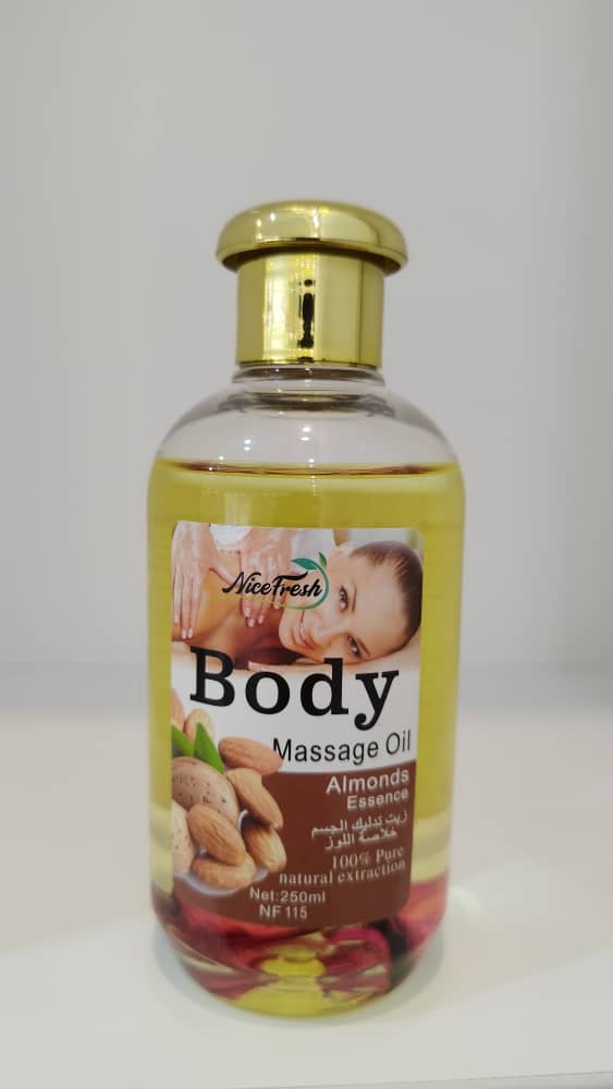 روغن ماساژ بدن Nice Fresh اسانس بادام 250 میل