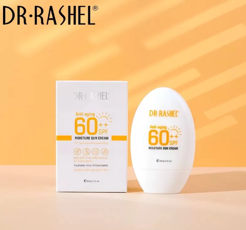 کرم ضد آفتاب و آبرسان دکتر راشل DR.RASHEL SPF60++ حجم 60 میل