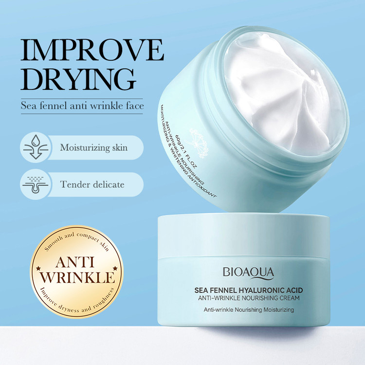 کرم هیالورونیک اسید و رازیانه دریایی بیوآکوا حجم 60 میل