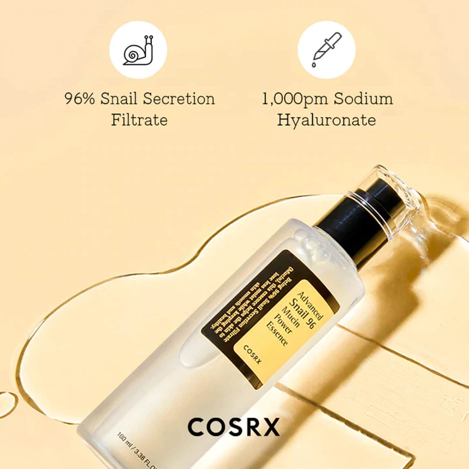 اسنس قوی کوزارکس حلزون 96% موسین Cosrx