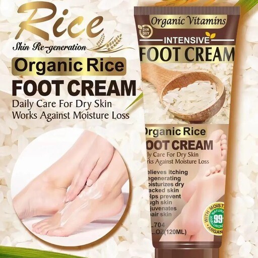 organic rice foot cream