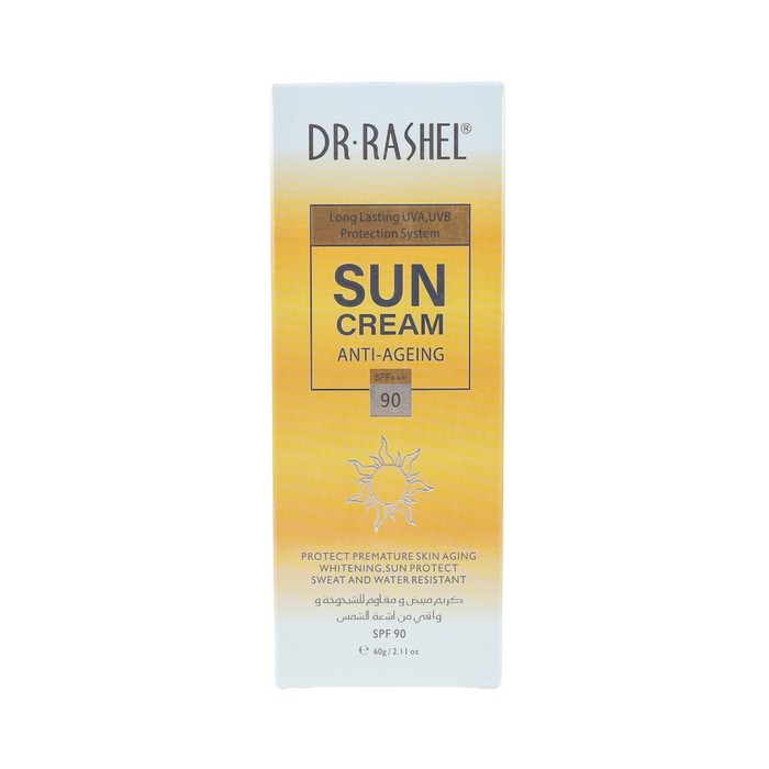 کرم ضد آفتاب دکتر راشل Dr Rashel مدل Anti-Ageing رنگ زرد SPF 90