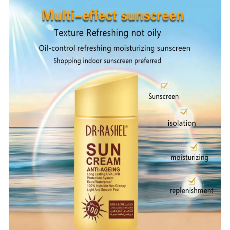 کرم ضد آفتاب بی رنگ دکتر راشل SPF+++ 100