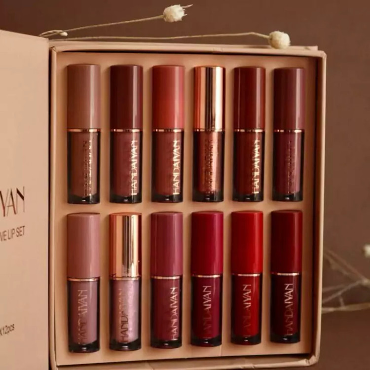 پک رژلب مایع ۱۲ عددی Handaiyan