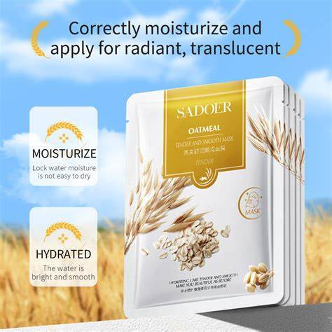 ماسک ورقه ای صورت جوانه گندم سادور 25 گرم