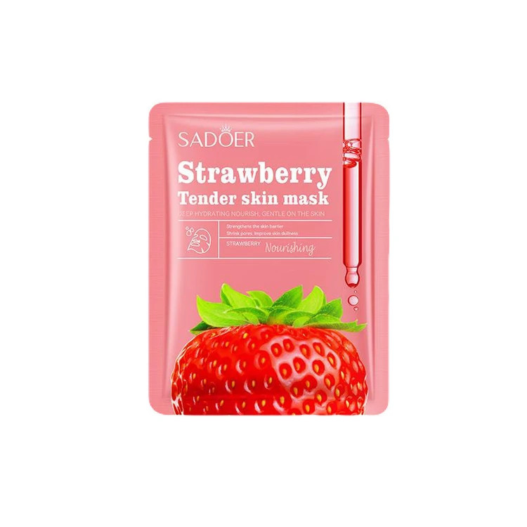 ماسک ورقه ای صورت توت فرنگی سادور 25 گرم