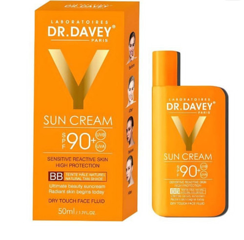 کرم ضدآفتاب بی رنگ SPF90 دکتر دیوی DR.DAVEY