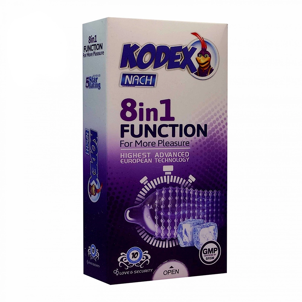 کاندوم تاخیری 8 در 1 فانکشن کدکس Kodex