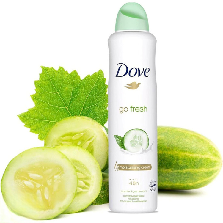 قیمت اسپری Dove خیار و چای سبز