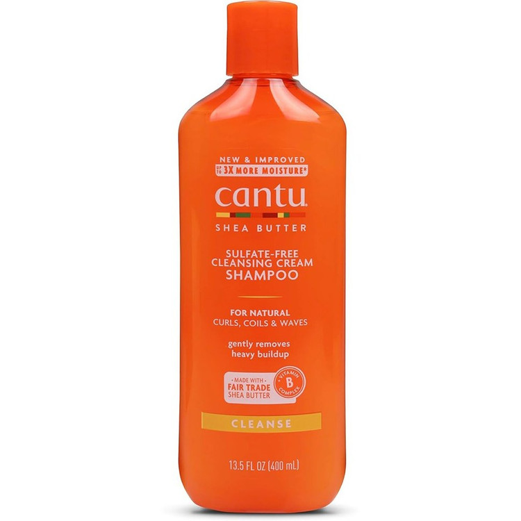 شامپو کرمی بدون سولفات کنتو Cantu Sulfate-Free Cleansing Cream Shampoo حجم 400 میل