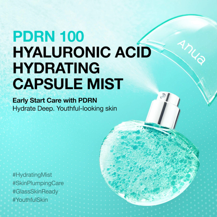 مینی میست کپسولی هیالورونیک اسید و PDRN آنوا ( آبرسان، ترمیم کننده و جوانساز پوست) 30ml/اصلی