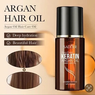 روغن آرگان کراتین سادور مدل آبرسان و نرم کننده ی مو حجم ۴۰ میل