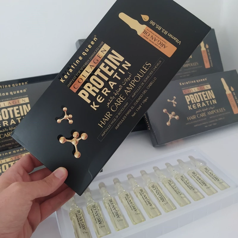 ویال مو کراتین کویین پک 10 عددی Protein keratin