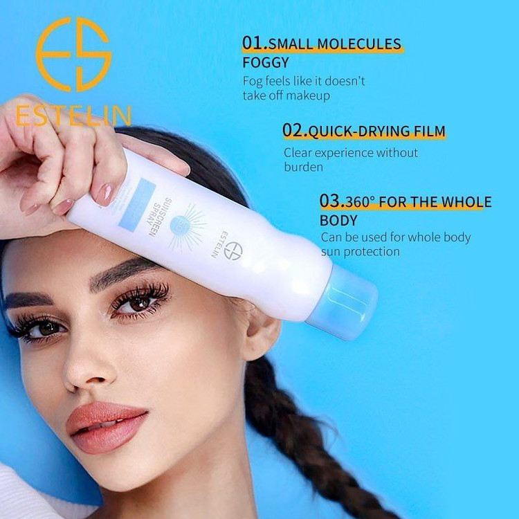اسپری ضد آفتاب استلین SPF50 مدل Ultra-Light آبرسان و روشن کننده / Estelin